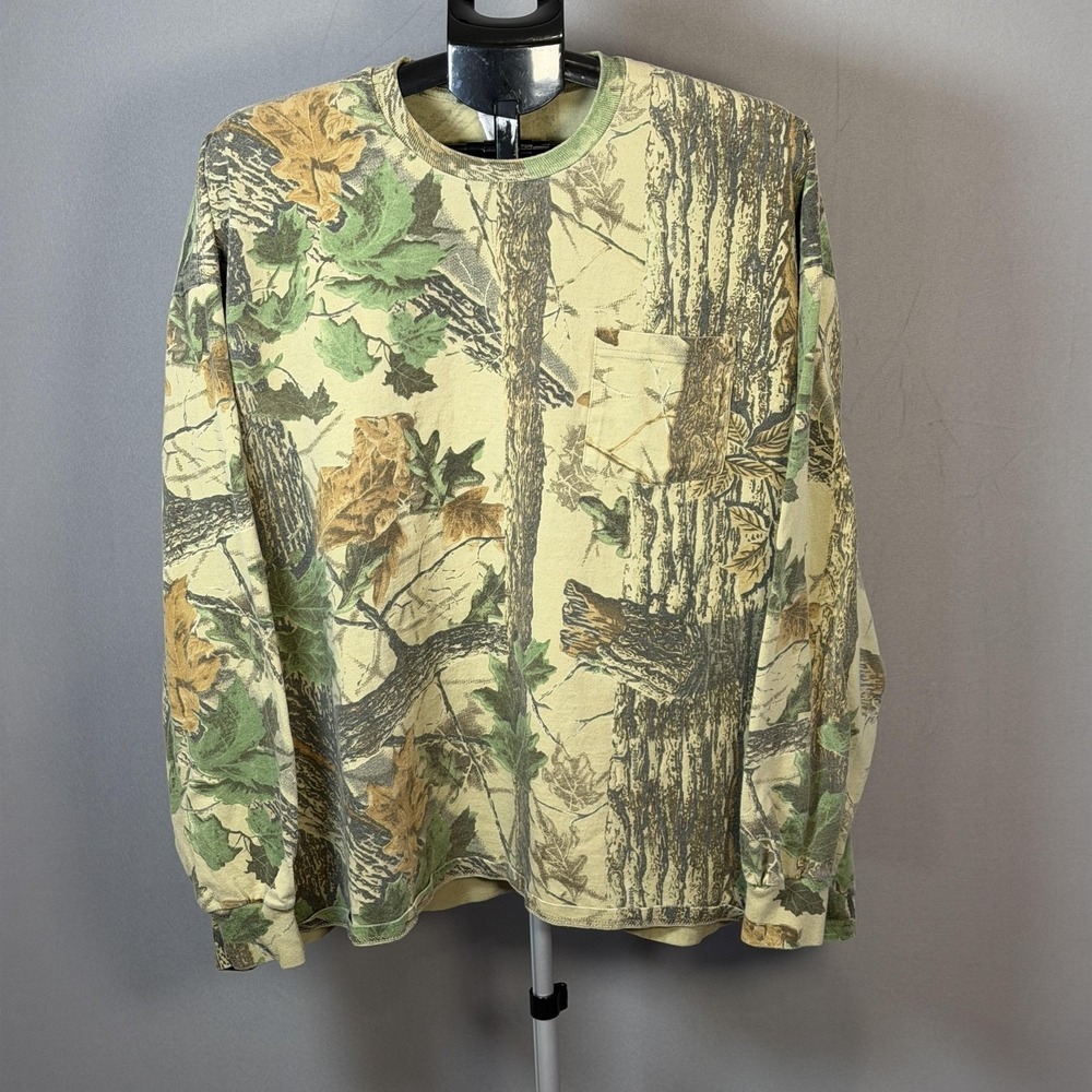 Jerzees Outdoors Shirt Mens 3XL Camouflage Long Sleeve Hunting Camo Tee